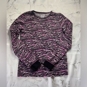 Cute petite sized zebra pink sweater